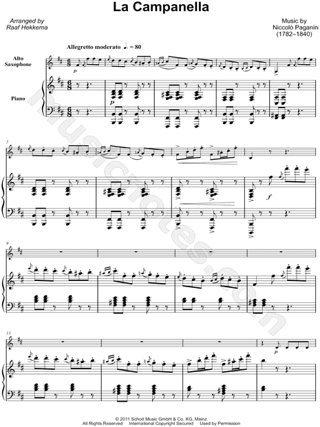 la campanella sheet music piano